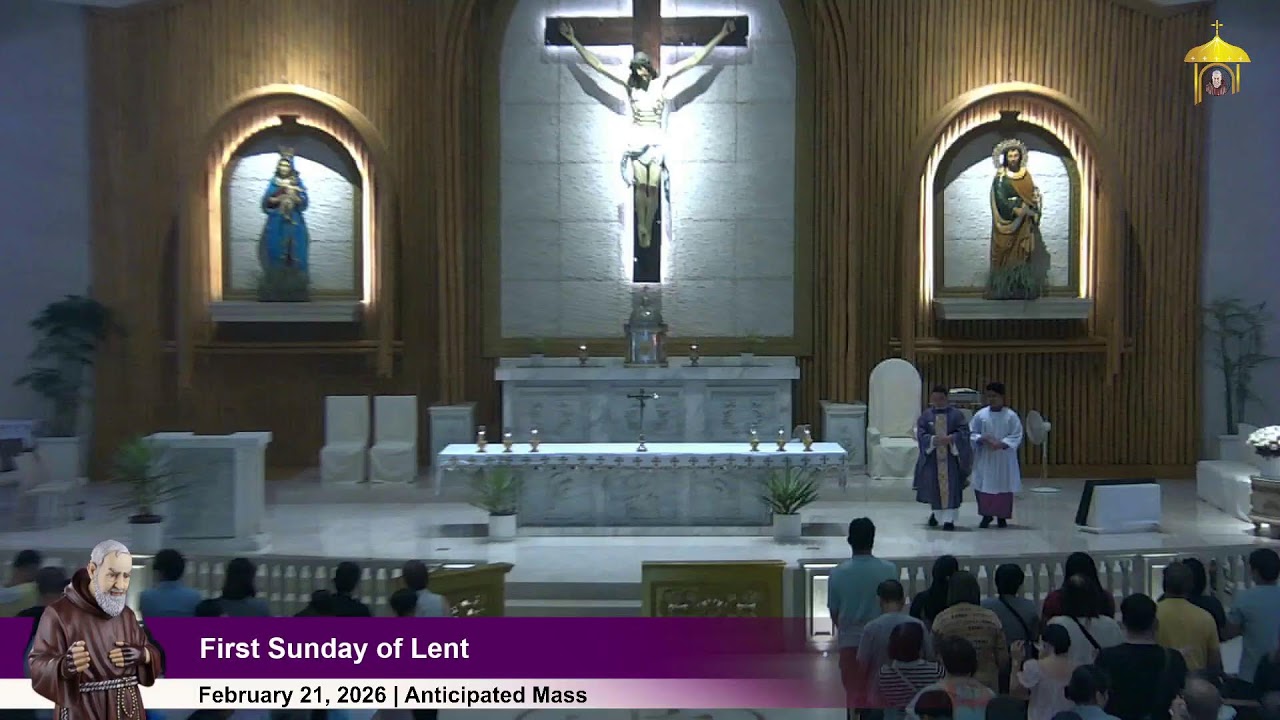 Feb 21, 2026 | 5 p.m. -  First Sunday of Lent | Anticipated Mass