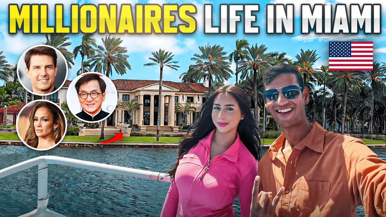 Hollywood Celebrities Home Tour in Miami || American Millionaires Life 🇺🇸