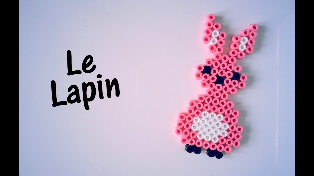 ♡ Comment faire un lapin avec des perles à repasser Hama