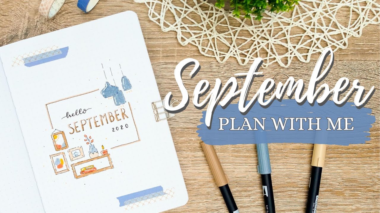 September 2020 | PLAN WITH ME | Bullet Journal Monthly Setup - Cozy Theme