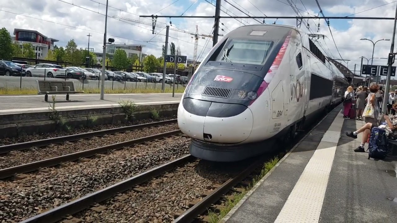 Arrivé et depart de Dax à bord du tgv inoui 8583