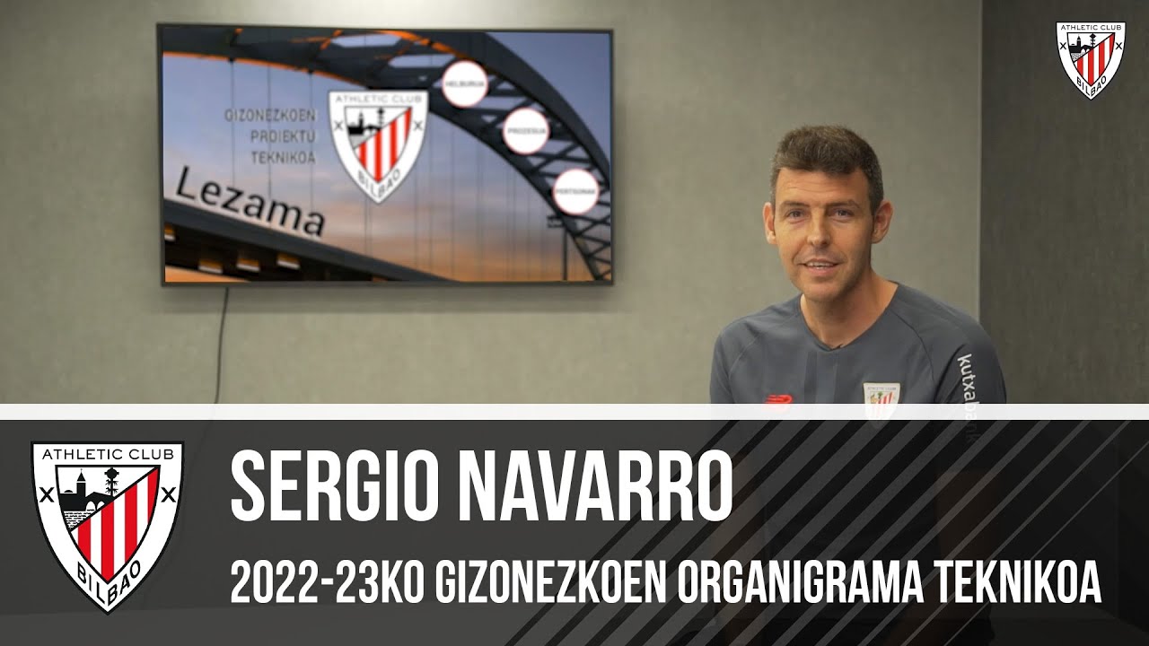 Sergio Navarro - Director de Lezama - Lezamako Zuzendaria I Organigrama técnico masculino 2022-23
