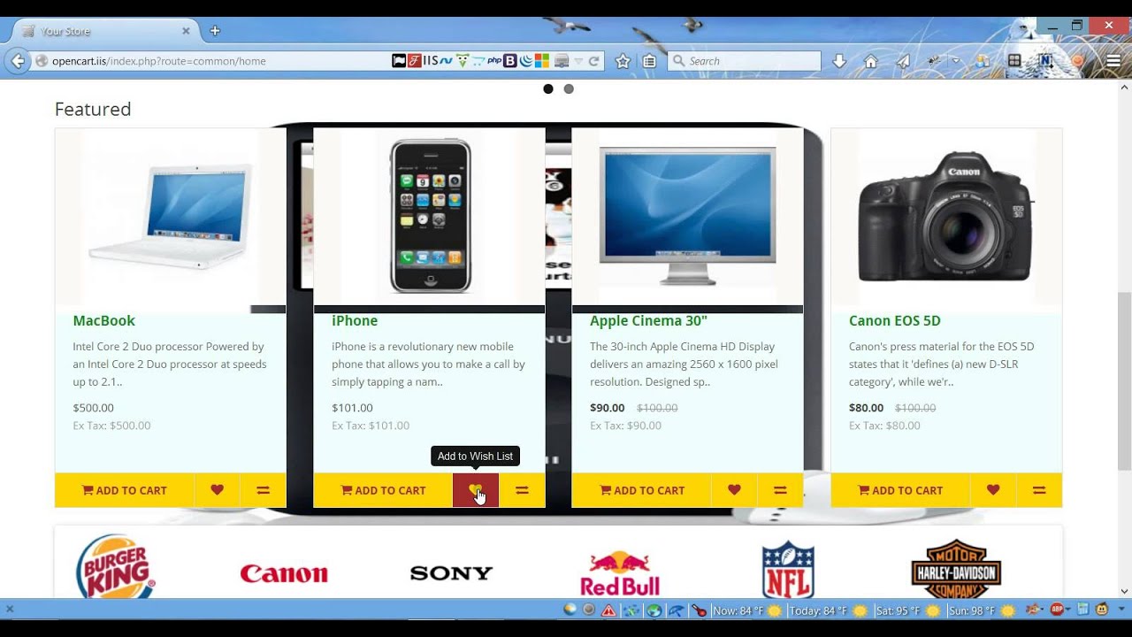 Opencart 2.0 styling  - Featured Products on Homepage