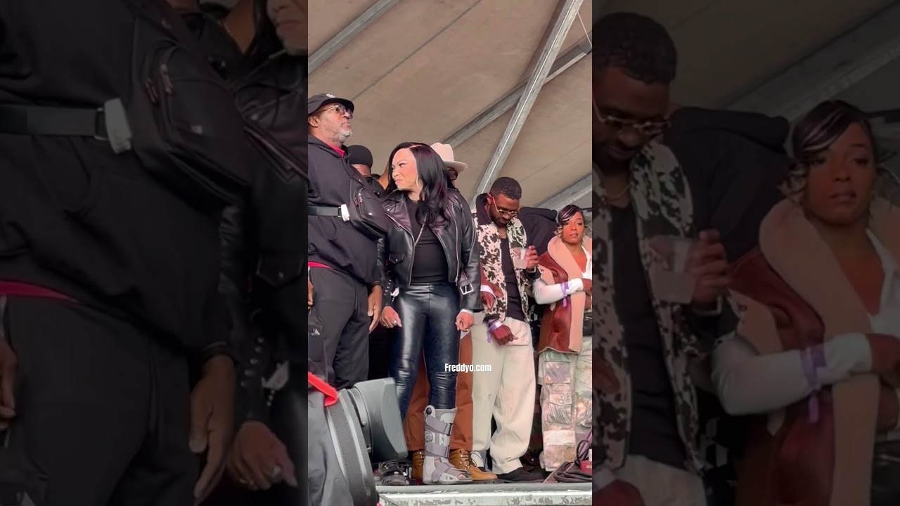 Tisha Campbell and Carl Payne spotted at one music festival