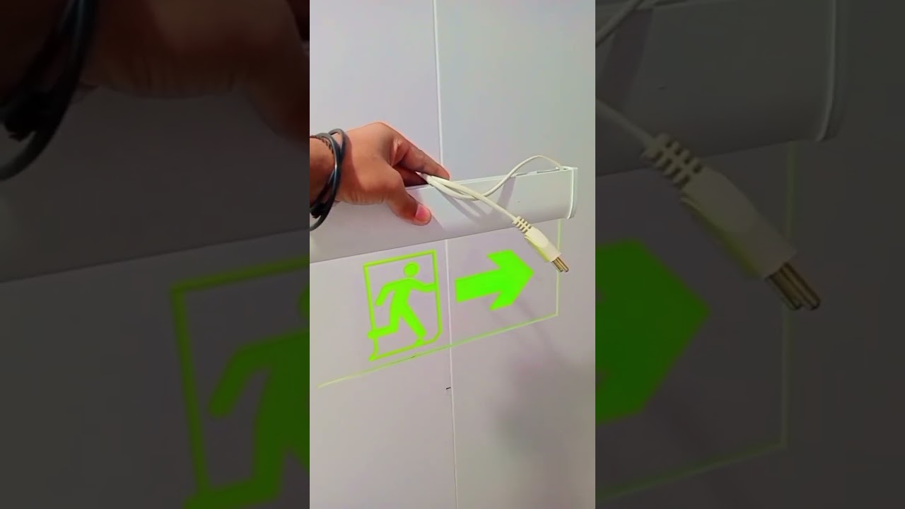 exit light install