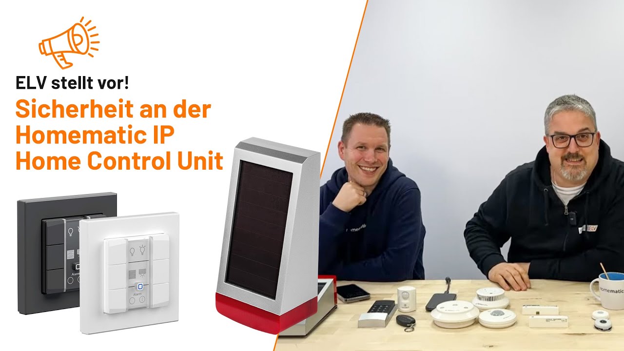 ELV Online-Fachseminar: Sicherheit an der Homematic IP Home Control Unit