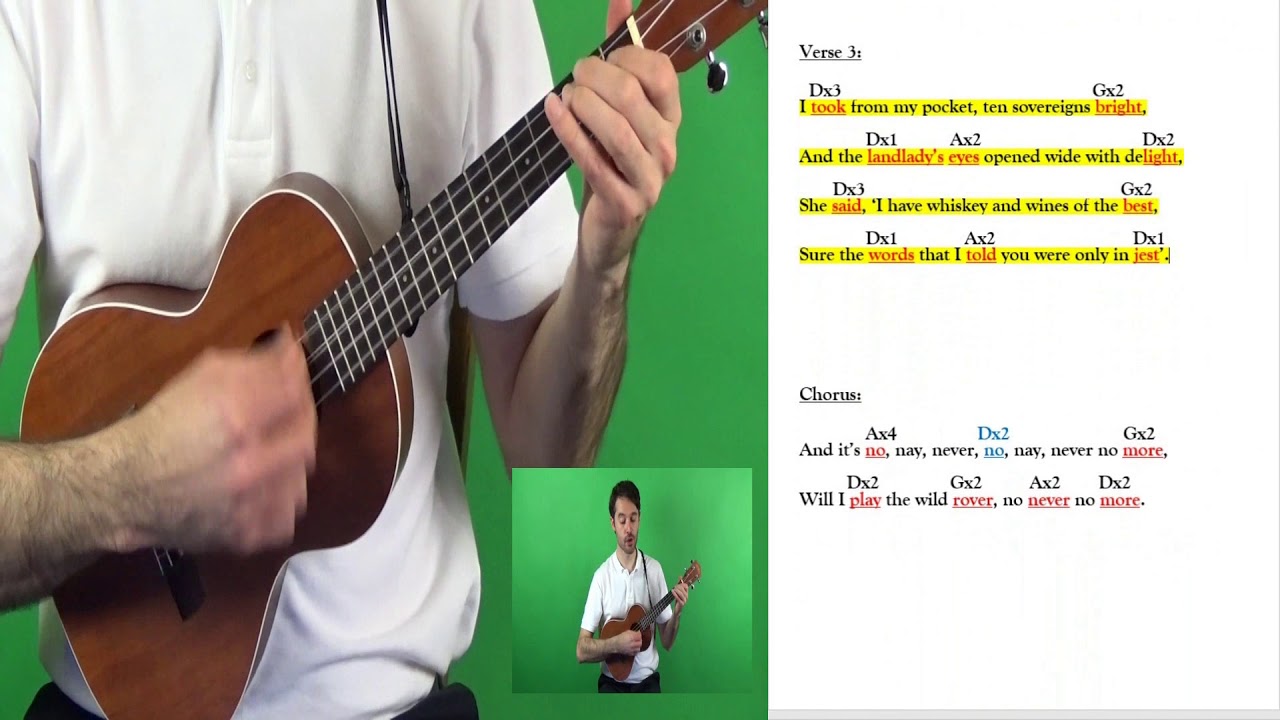 Trad Success - Ukulele - Video 16 - The Wild Rover.