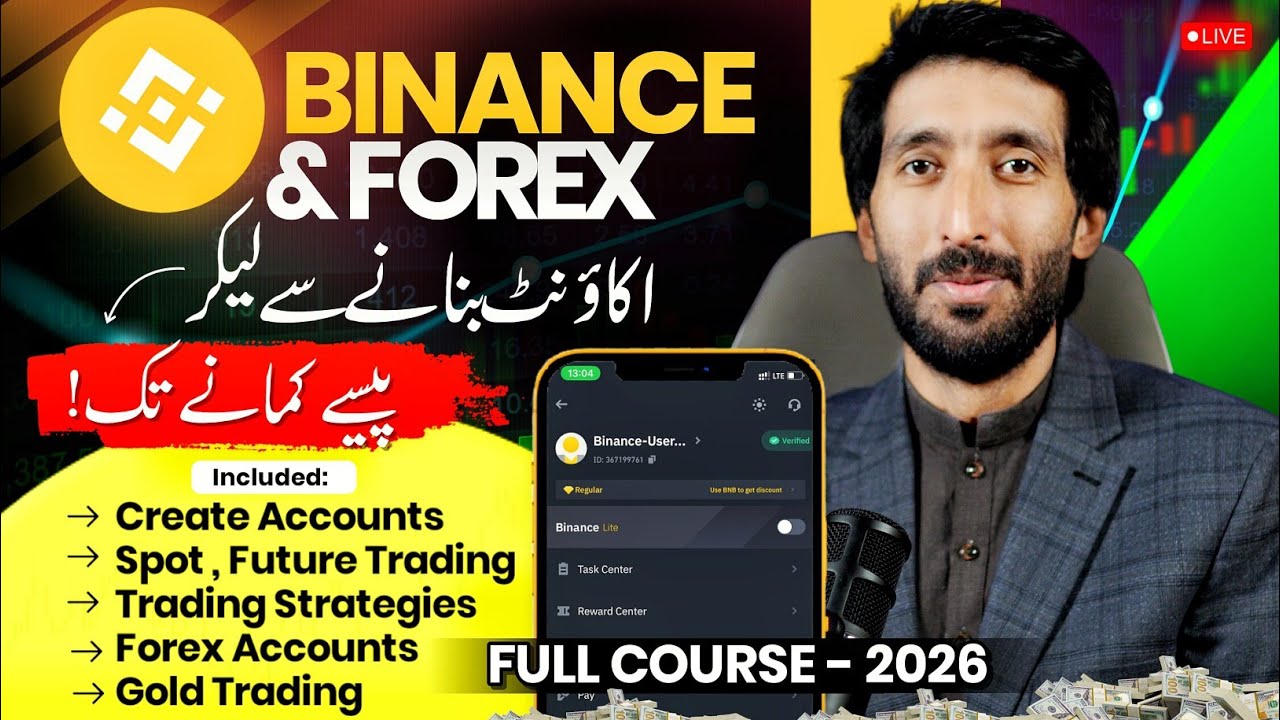 Crypto Trading For Beginners Complete Course,  Binance Trading Step By Step and Stocks Trading 