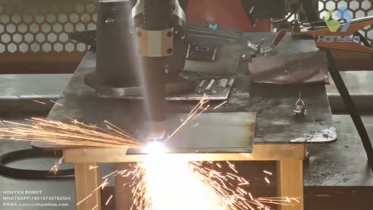ARES ROBOT China  6 Axis Welding Robot is used in Plasma Cutting