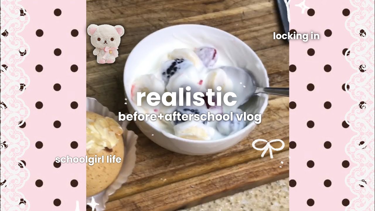 REALISTIC productive schoolgirl before + afterschool vlog ꔫ* • . aesthetic, locking in, no talking
