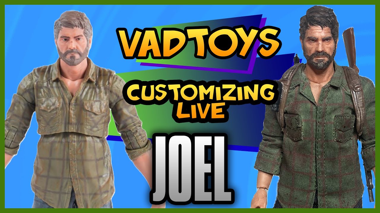 Customizing Live - Fixing Joel Spin Master The Last Of Us The Shapes Collection Custom Figure