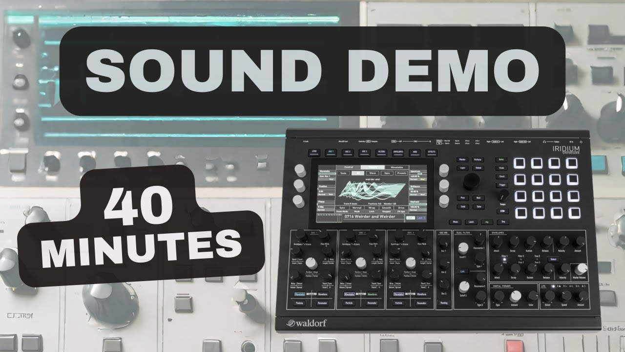Waldorf Iridium – 40 Minutes Synth Exploration | Sound Demo
