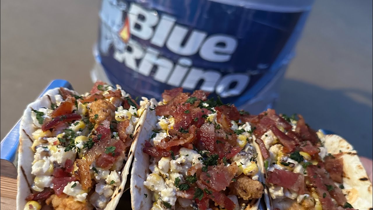Fried Chicken Street Corn Tacos!