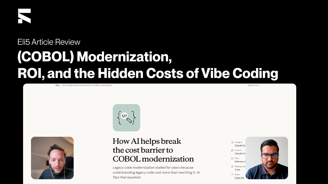 Is Generative AI Killing SaaS? COBOL Modernization, ROI, and the Hidden Costs of Vibe Coding