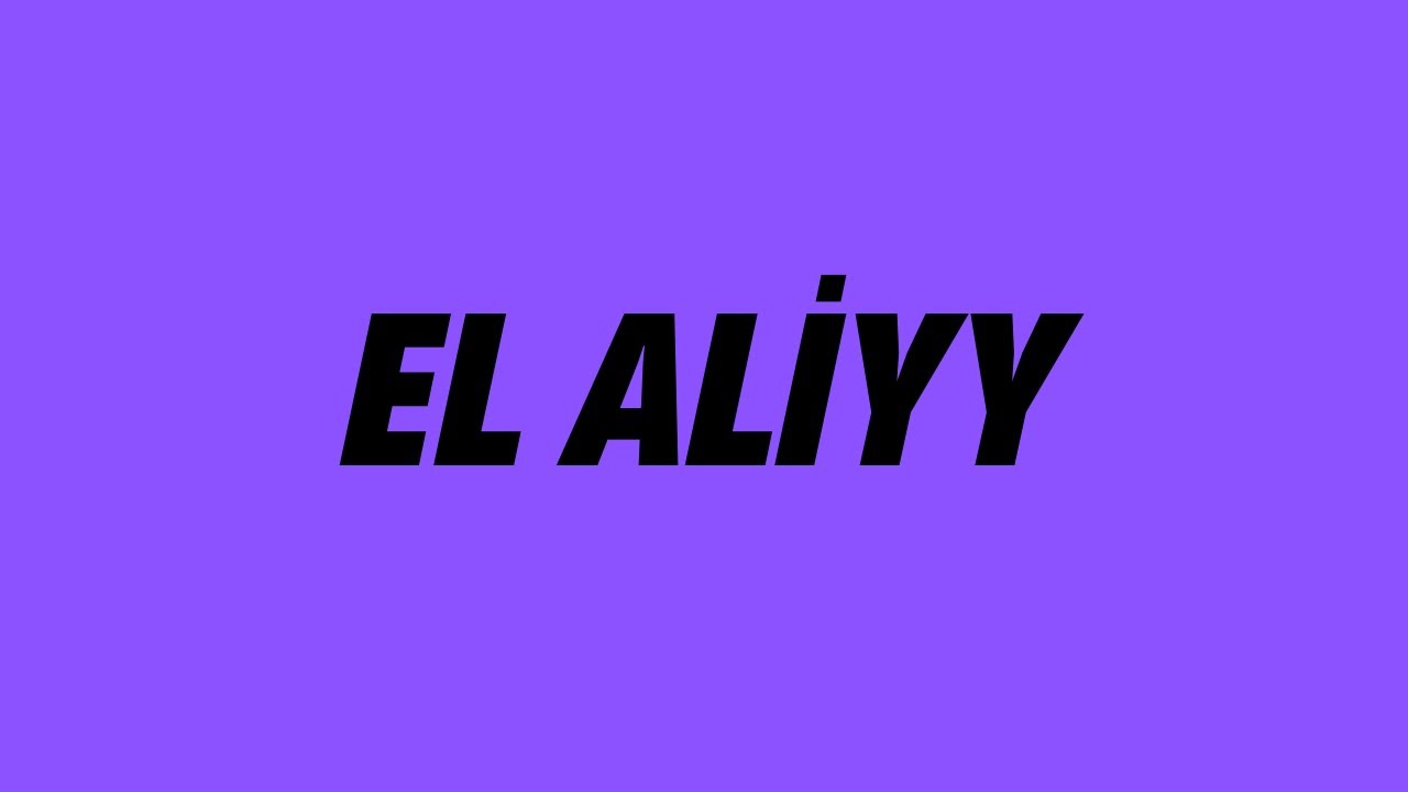 El Aliyy | Cenk Sabuncuoğlu
