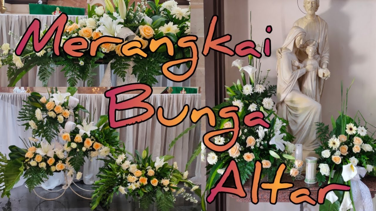 BELAJAR MERANGKAI BUNGA ALTAR // TATA ALTAR