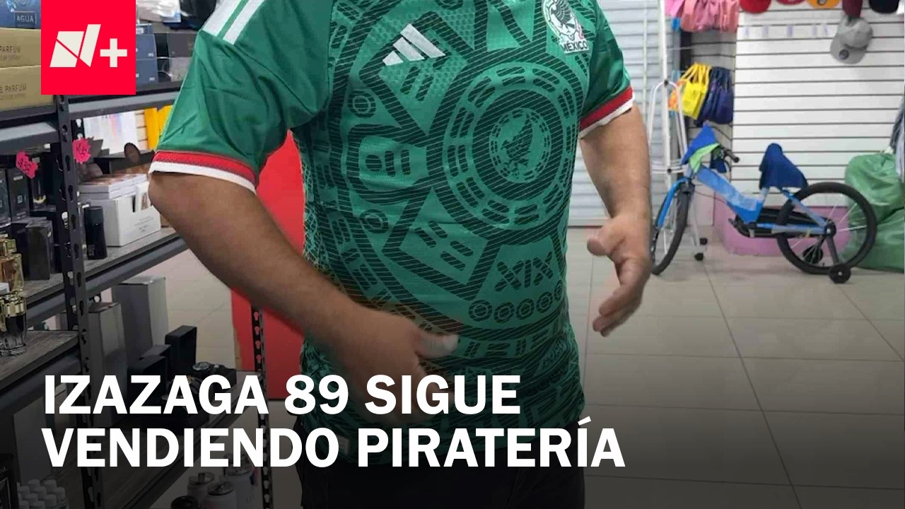En Izazaga 89 venden playeras ap&oacute;crifas de la Selecci&oacute;n Mexicana - En Punto