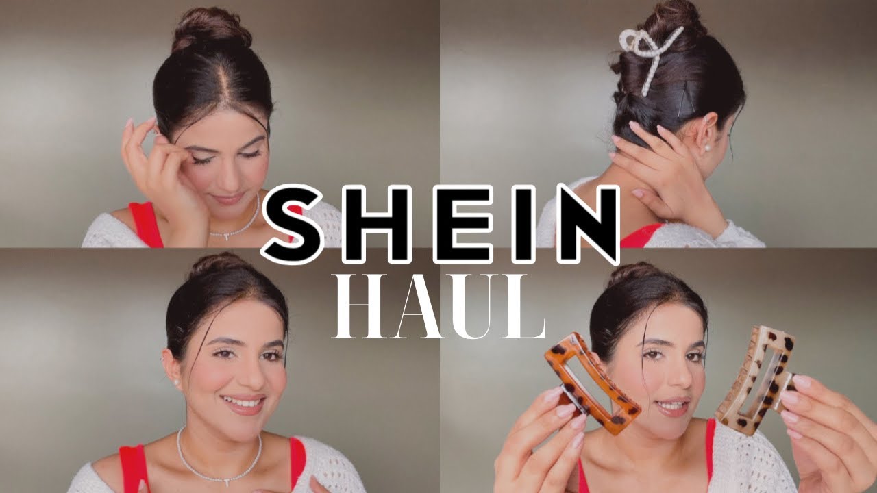 SHEIN Accessories haul 2023!! | Aesthetic Hair Clips, Necklaces & Eyewear