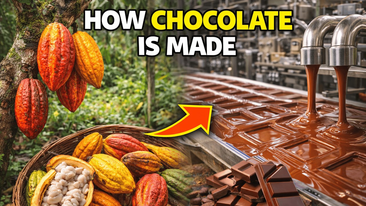 How Chocolate Is Made | From Cocoa Farms to Factory