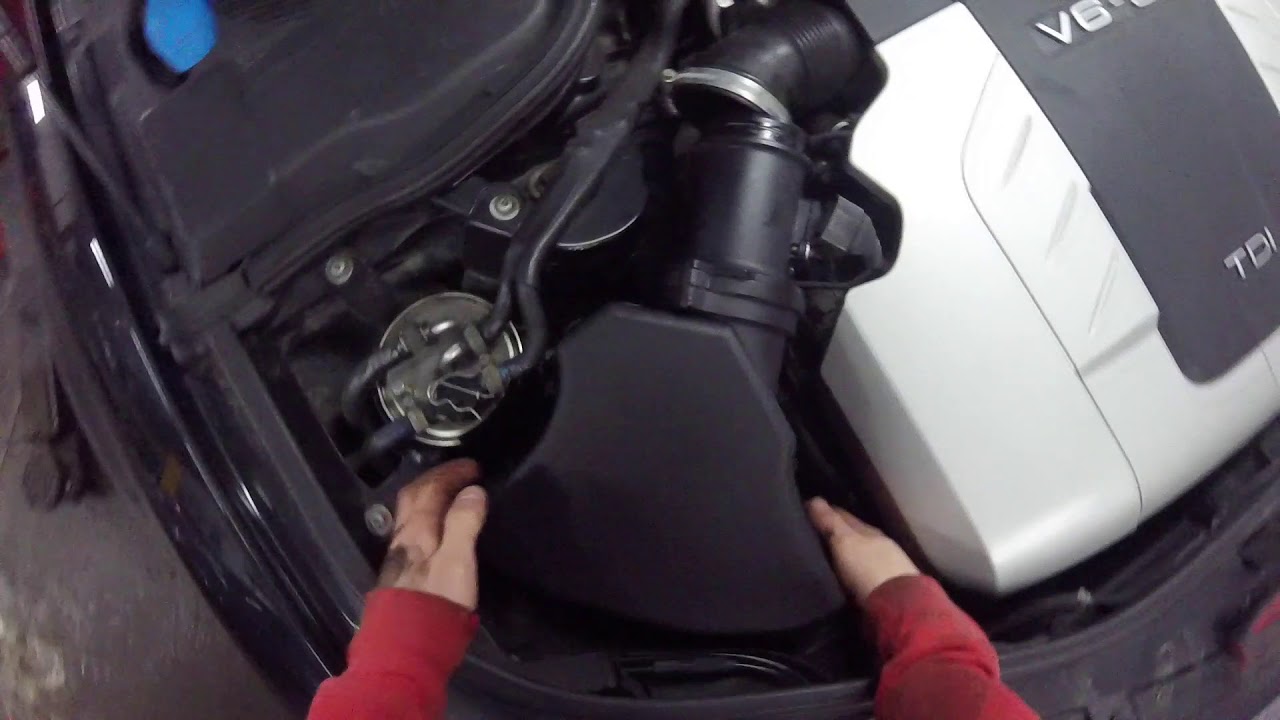 Audi A8 04-10 Air Box Removal to Access Headlamp Headlight Right Hand Drivers Side D3