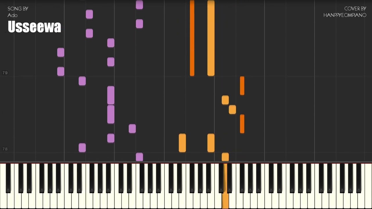 Ado - 시끄러워(Usseewa) Piano Tutorial
