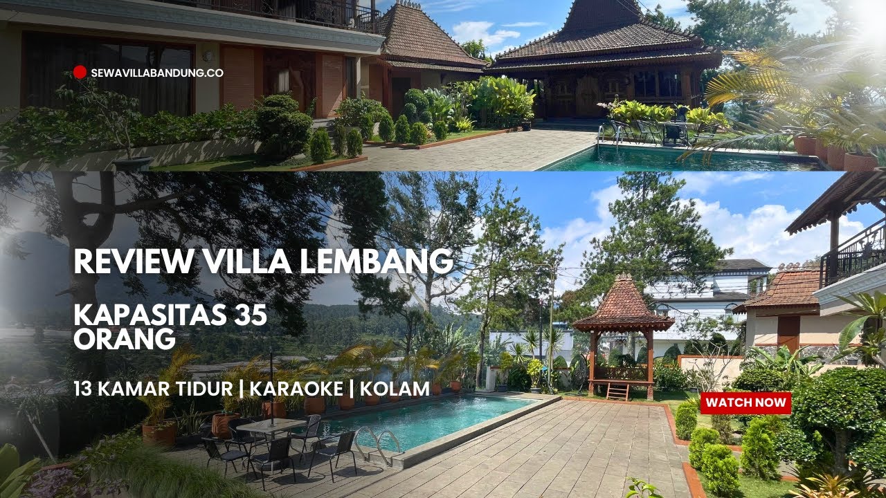 Review Villa 13 Kamar di Istana Bunga Lembang‼️