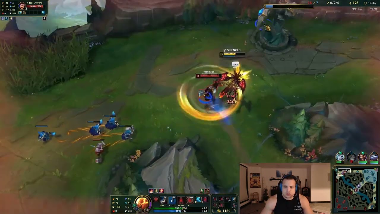Tyler1 Losing to Talentless Garen / December 23, 2022