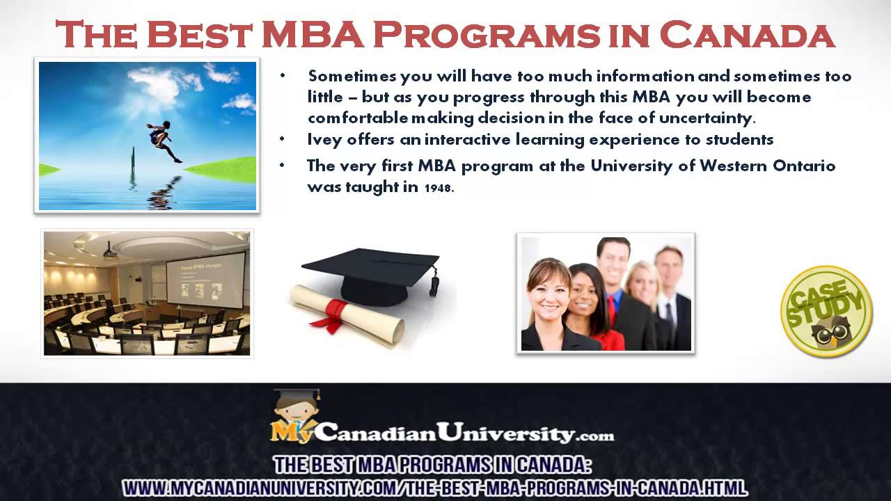 The Best MBA Programs in Canada