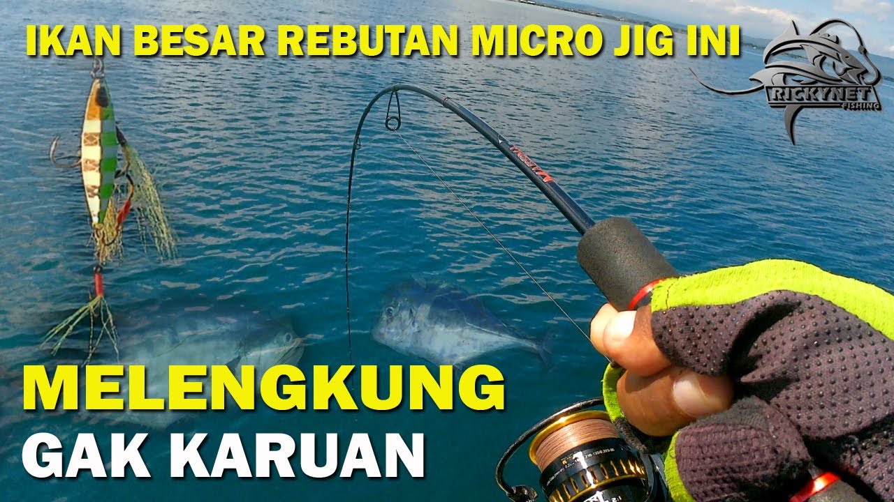 MICRO JIG INI JADI REBUTAN IKAN BESAR .... JORAN MELENGKUNG GAK KARUAN | MICRO JIG | ULTRALIGHT
