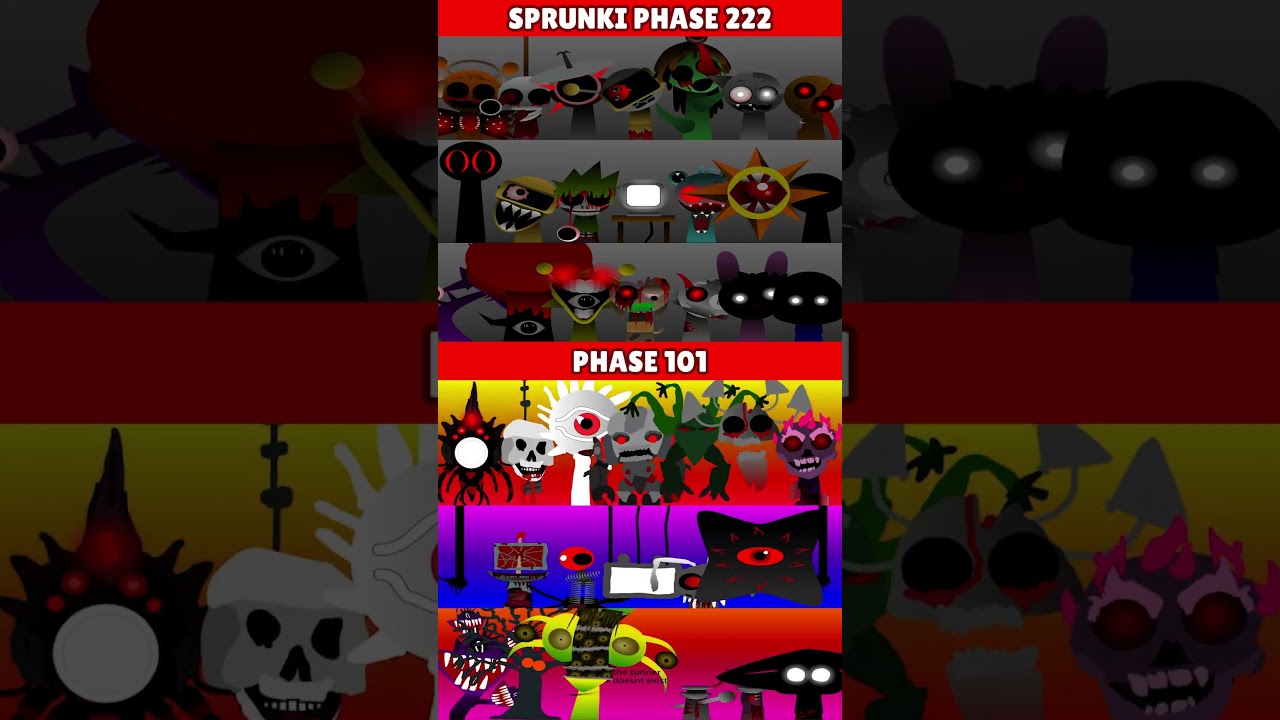 Incredibox Sprunki Phase 222 VS Phase 101 *MIX VERSION*