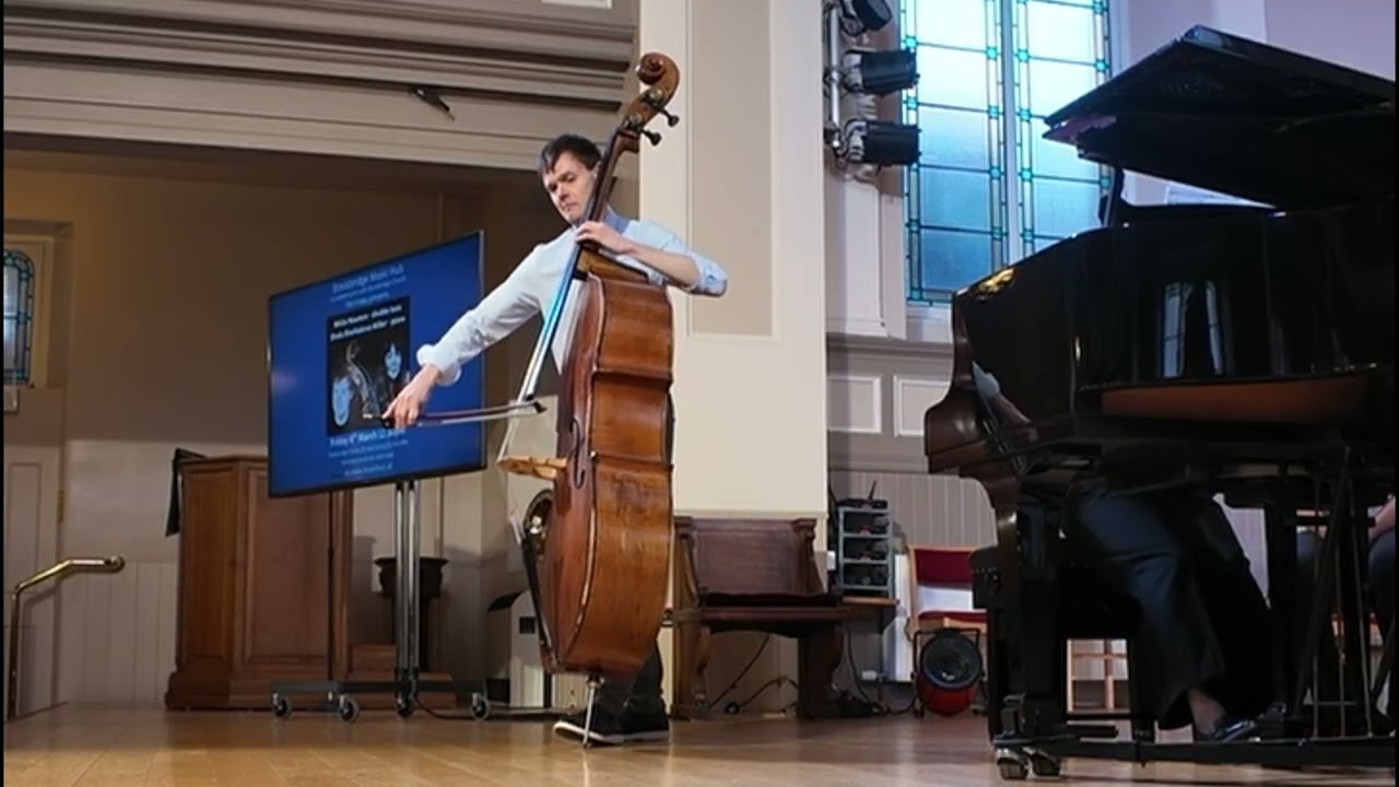 Serge Koussevitzky – 4 Pieces for Double Bass and Piano, Live performance.