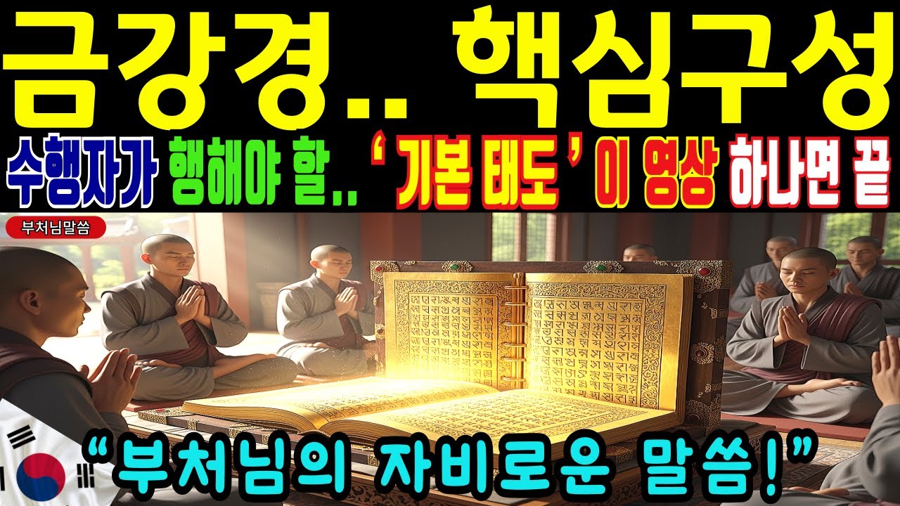 금감경.. 핵심구성, 수행자가 행해야 할,  ‘ 기본 태도 ’ 이 영상 하나면 끝 ㅣ부처님말씀ㅣ자면서듣는 부처님말씀 | 오디오북