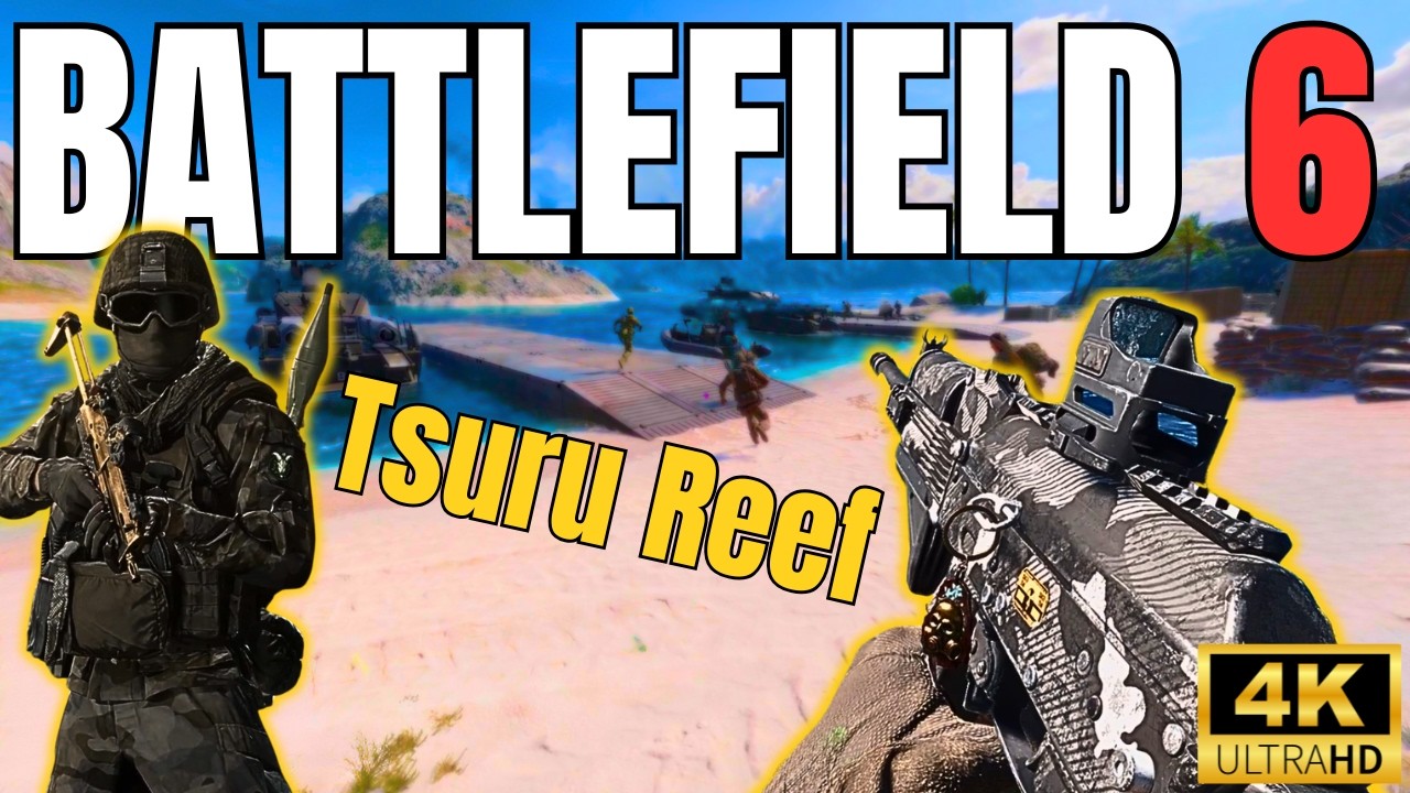 Battlefield 6 NEW MAP Tsuru Reef Gameplay (4K No Commentary)