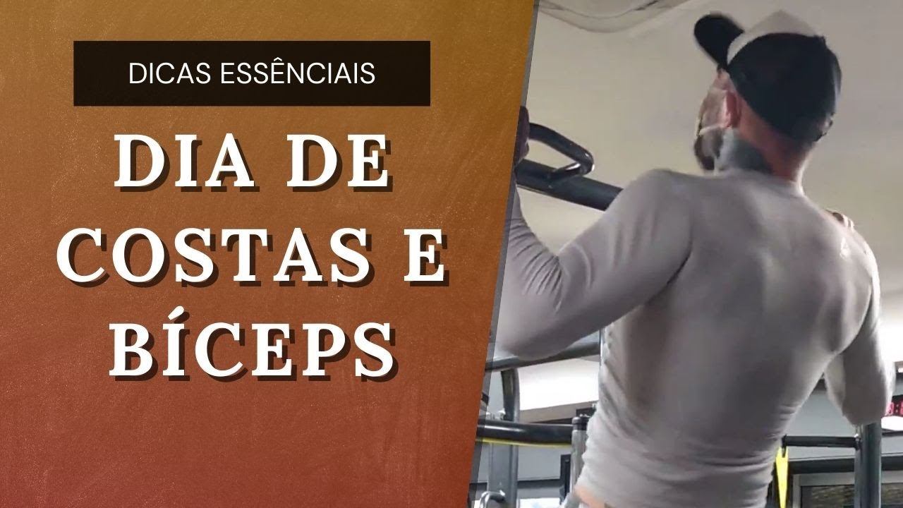DIA DE HIPERTROFIA - TREINO DE COSTAS E B&Iacute;CEPS