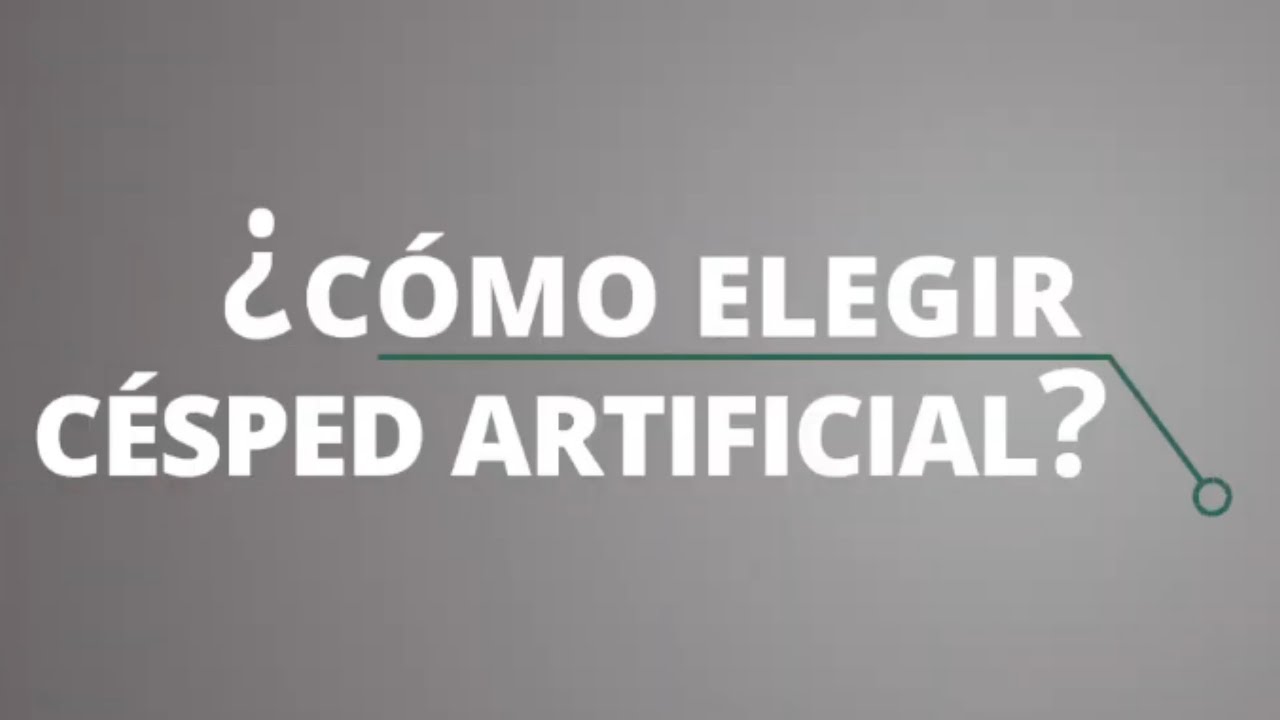 C&oacute;mo elegir c&eacute;sped artificial