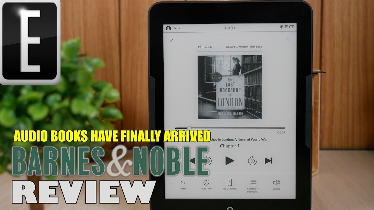 Nook Glowlight 4 Plus воспроизводит аудиокниги | Обзор Barnes & Noble