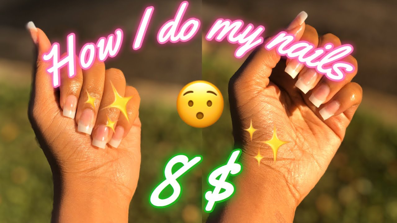 KISS Brush on gel nail kit | HOW I DO MY NAILS | 8$
