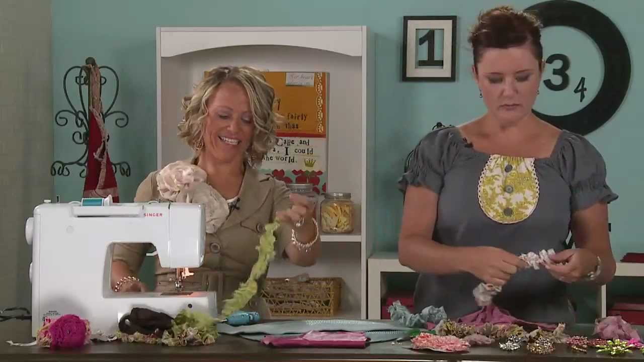 My Craft Channel: Embellish with Second Sister - Fabric Flower Big Necklace