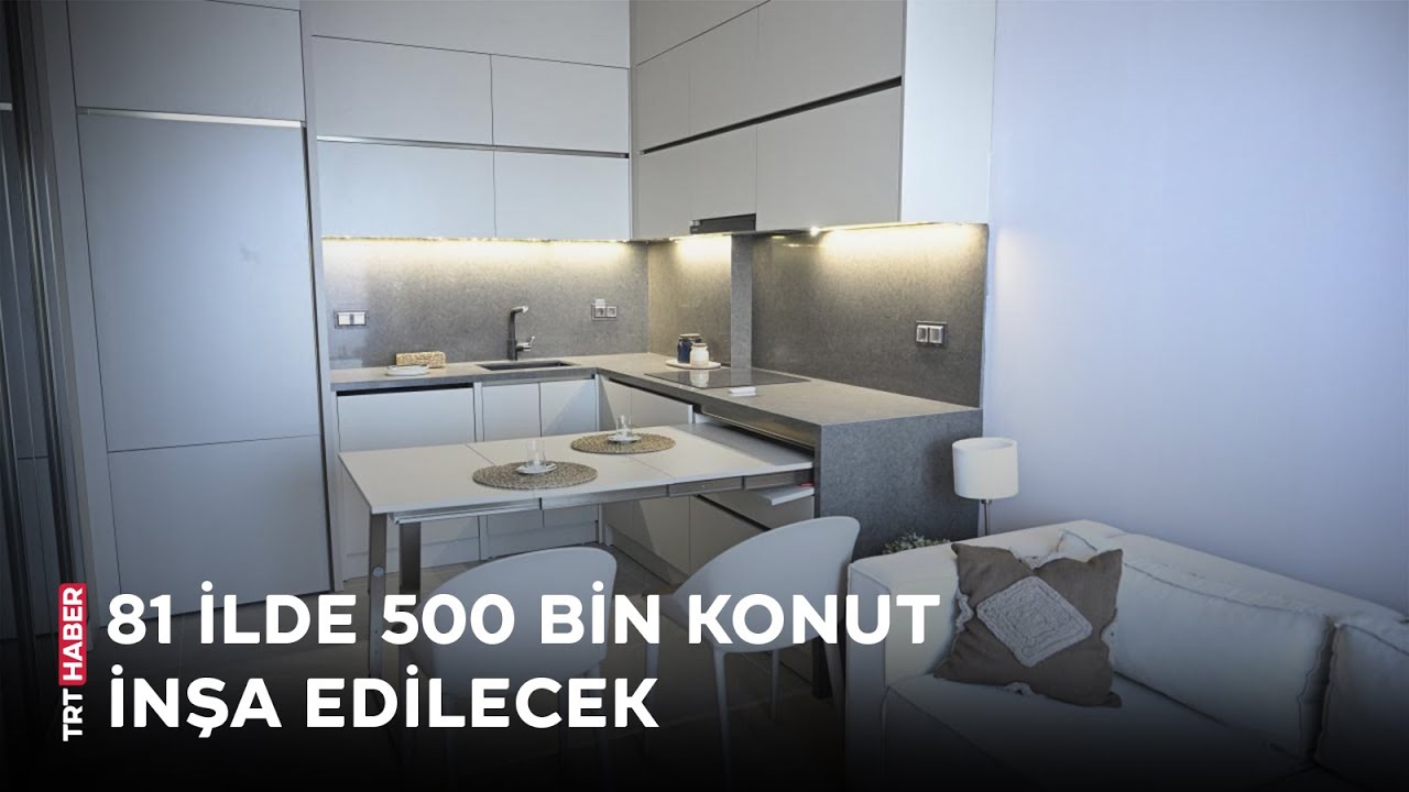 Yüzyılın Konut Projesi'nde örnek daireler görüntülendi