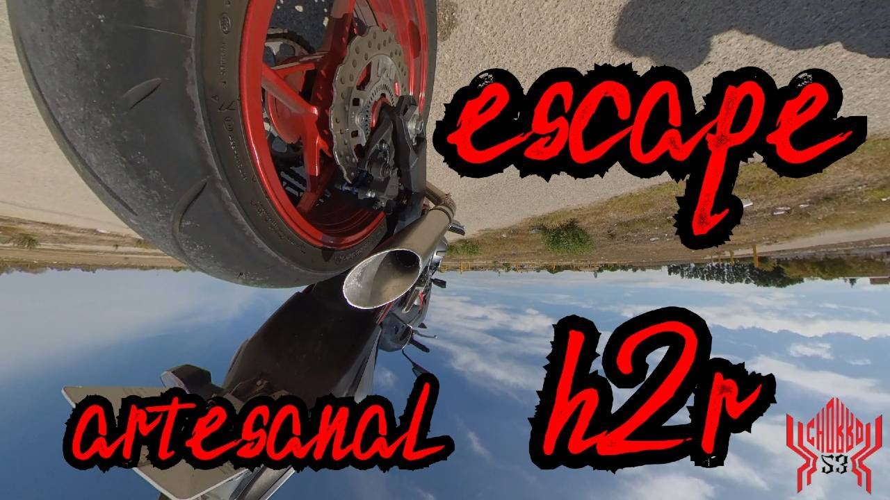 EL UNICO ESCAPE MOTO NO SE COMPRA SE HACE A MANO SONIDO ESPECTACULAR Y BARATO kawasaki h2r o z900