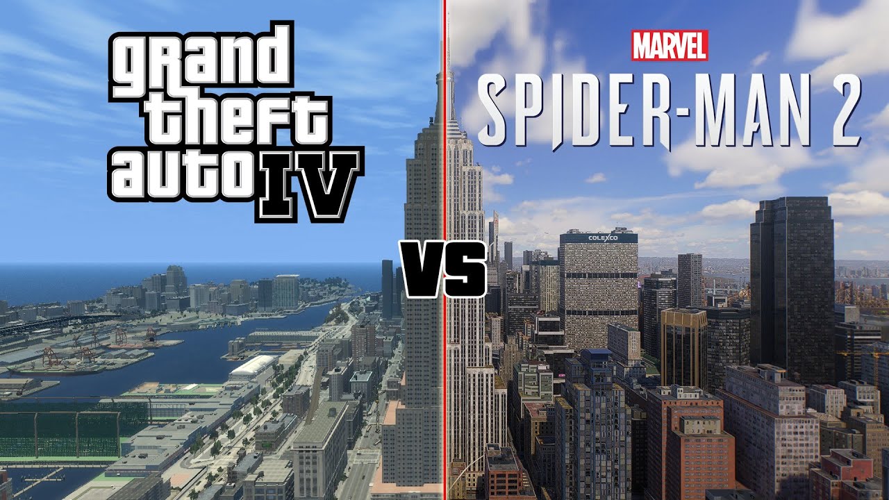 I Compared GTA 4 Map With Marvel's Spider-Man 2 Map