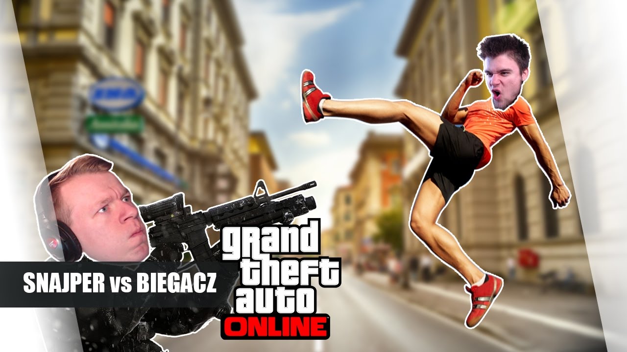GTA Online Po Polsku - Snajper vs Biegacz /Bladii /Paveł /Diabeuu /Admiros /Mati || Plaga