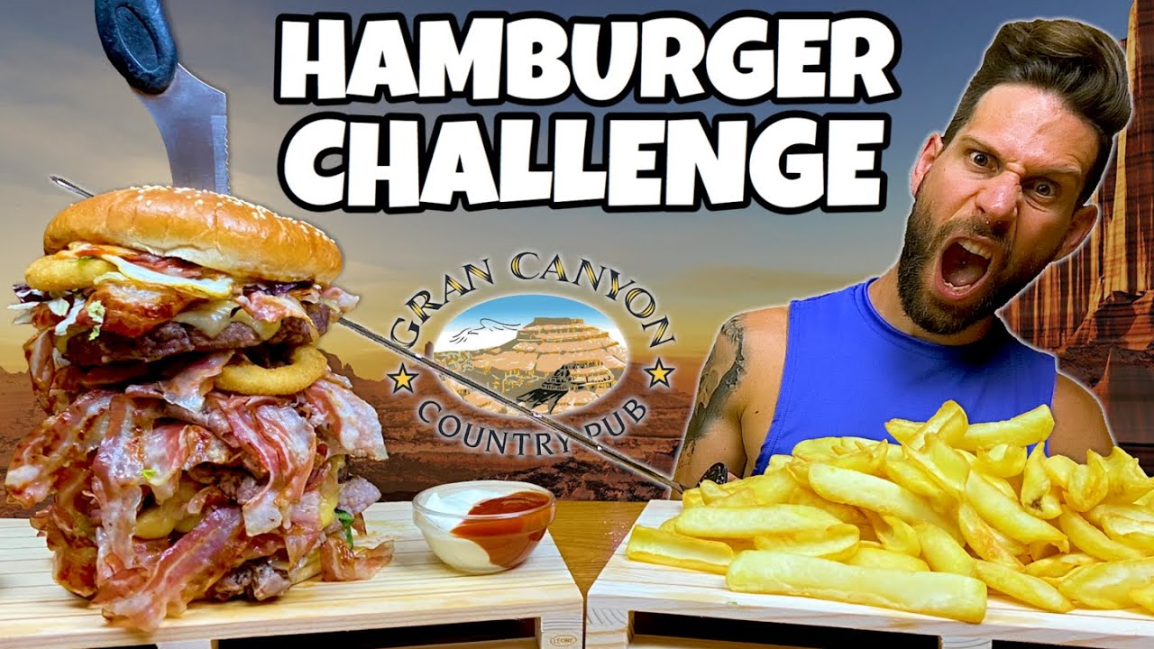 KING CANYON BURGER Challenge (2.5KG) - Speed Challenge - MAN VS FOOD