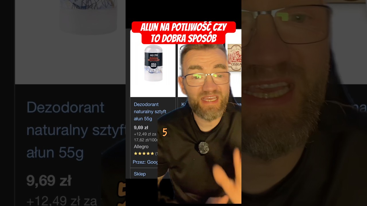 Alun na potliwość? Czy to dobry środek #medycynanaturalna #zdrowie #pot