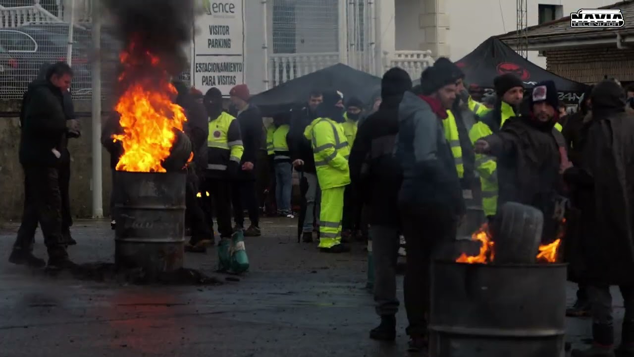 HUELGA DE LOS TRABAJADORES DE ENCE NAVIA
