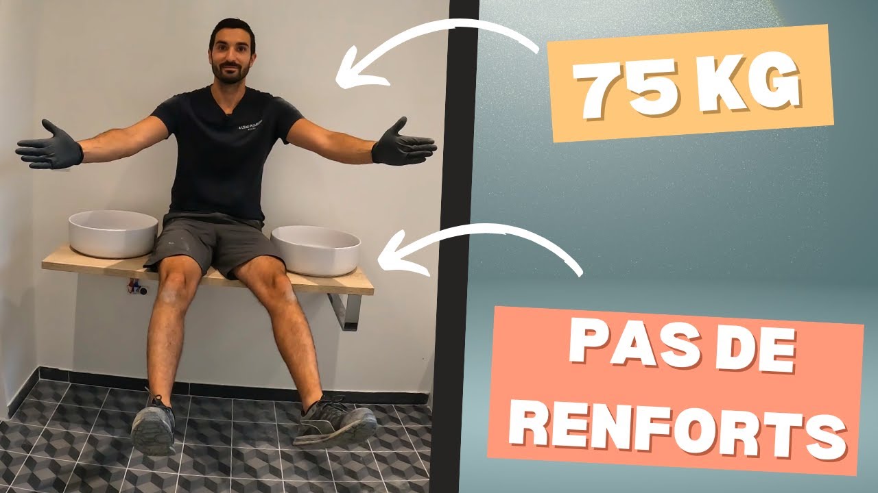 ASTUCE FACILE POUR FIXER UN PLAN DE TRAVAIL DANS DU PLACO SANS RENFORT !