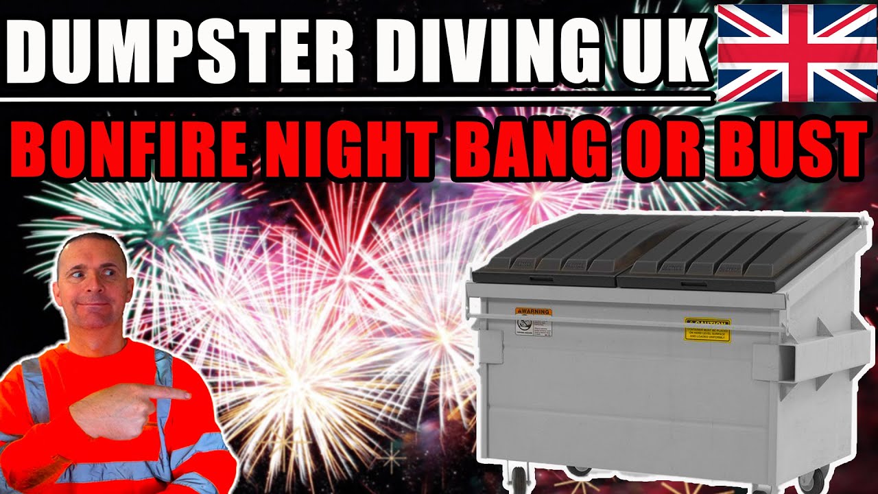 🤯🔥Dumpster Diving uk: The Bonfire Night Treasure Hunt🎇🤯