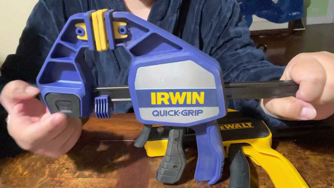 Comparing Dewalt & Irwin Quick/Trigger clamps