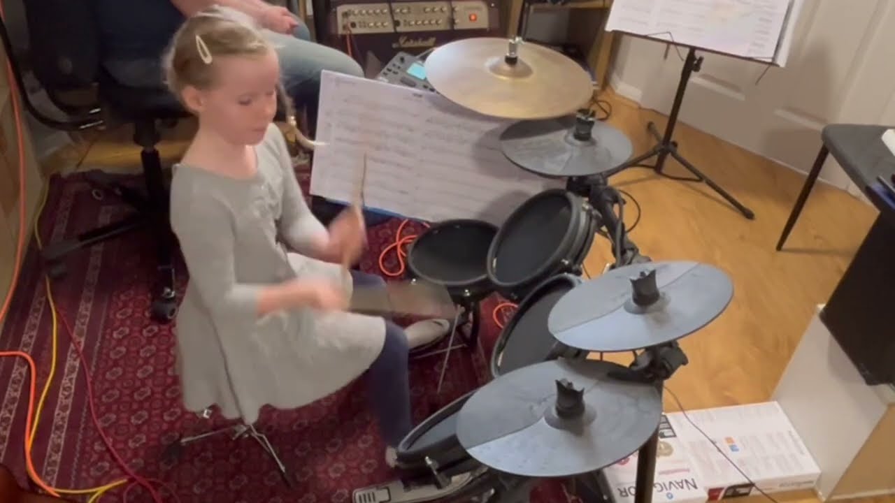 7th and 42nd - Alice Holt on Drums (7 Years Old)