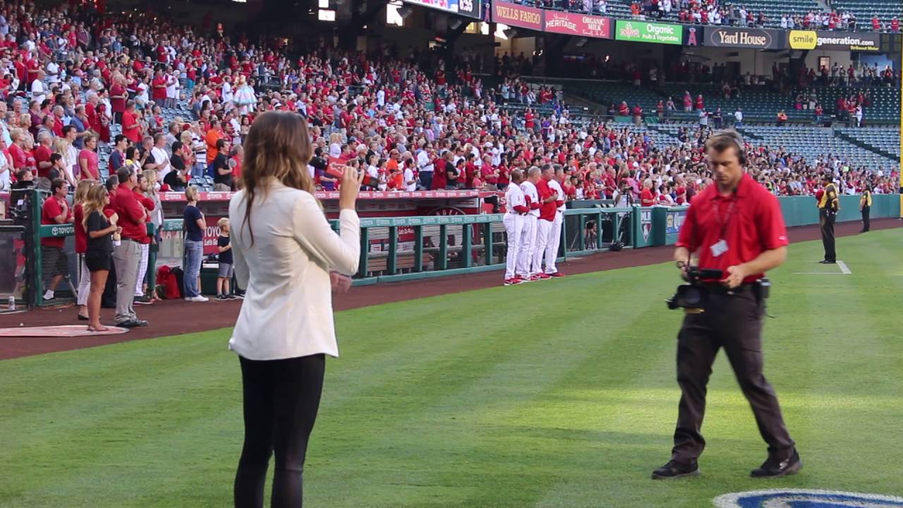 MLB National Anthem - Angels vs Astros